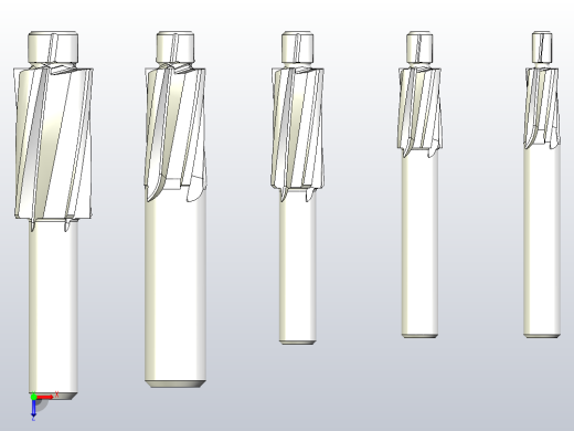 沉孔钻头套件- M3，M4，M5，M6，M8俯视缩略图