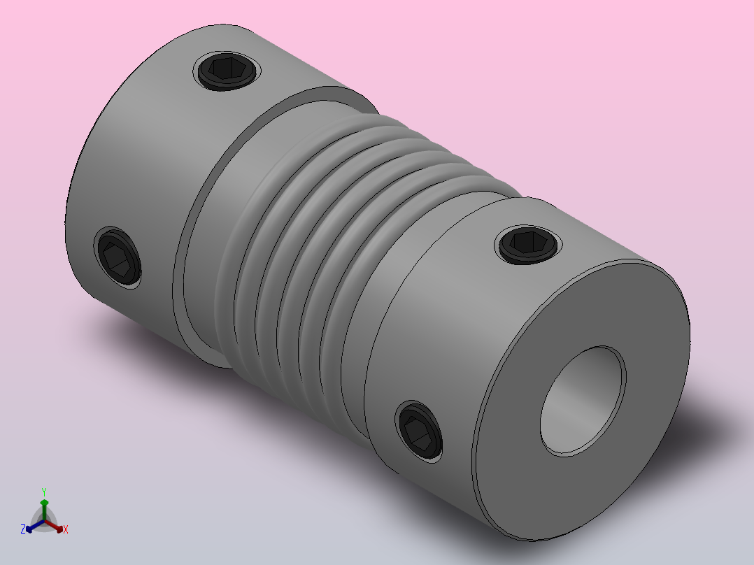 JB-1波纹管联轴器_JB1-16-6-6主视图
