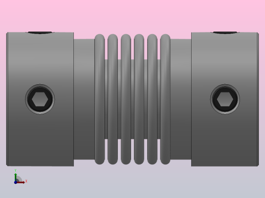 JB-1波纹管联轴器_JB1-16-6-6前视缩略图