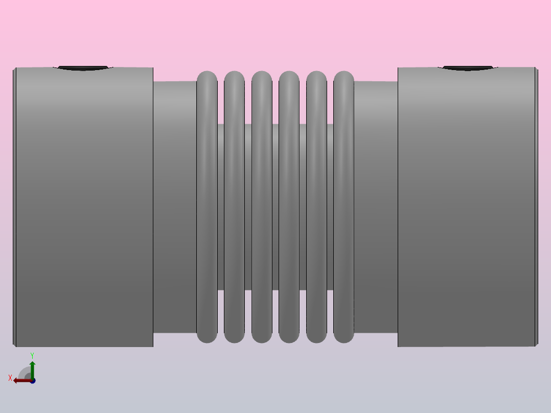 JB-1波纹管联轴器_JB1-16-6-6后视图