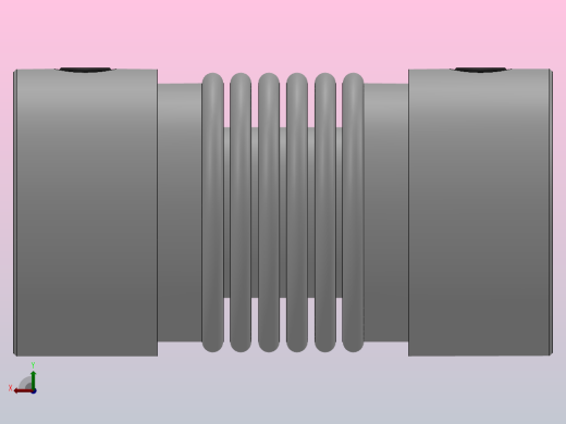 JB-1波纹管联轴器_JB1-16-6-6后视缩略图