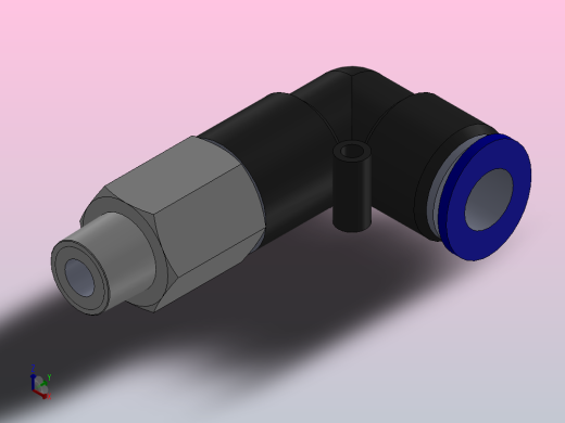 IPLL 加长L型螺纹弯头_IPLL08-01正等轴测缩略图
