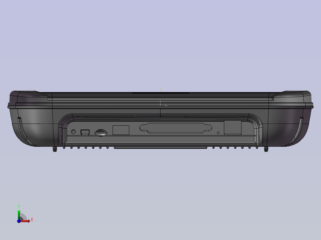 显示屏数模前视图