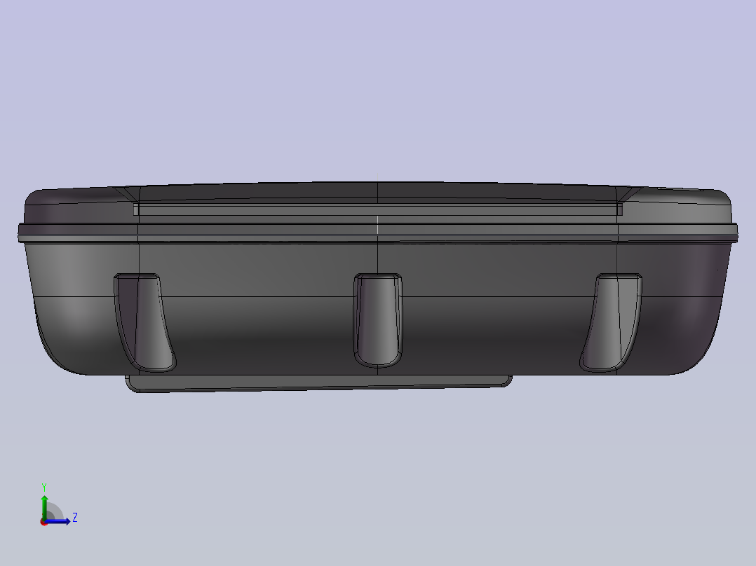 显示屏数模左视图
