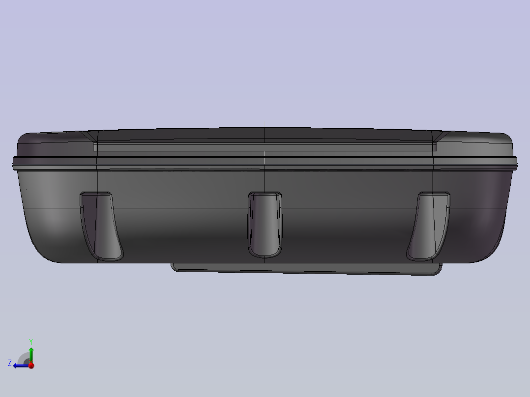 显示屏数模右视图