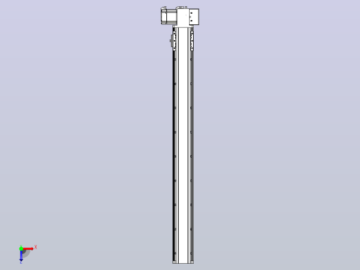 皮带直线轴半封闭可选导轨TPA-HNB-85D-90-L800-LP-C-P20-N3俯视缩略图