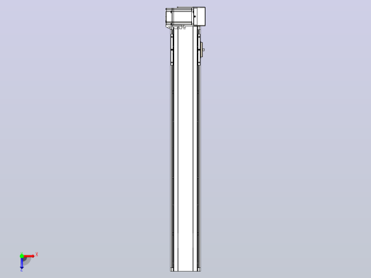 皮带直线轴半封闭可选导轨TPA-HNB-105D-90-L650-LU-C-P20-N3俯视缩略图