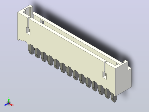 短款型直插头JST connector 1x14  P1.25mm thru hole wafer A2