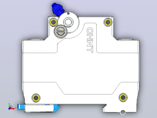NXB-125G 4P小型断路器三维模型202306前视缩略图