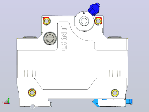 NXB-125G 4P小型断路器三维模型202306后视缩略图