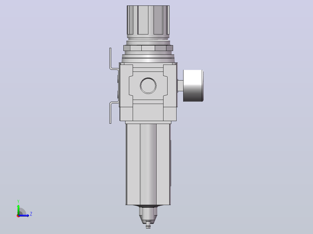 气源三联件(FESTO)左视图