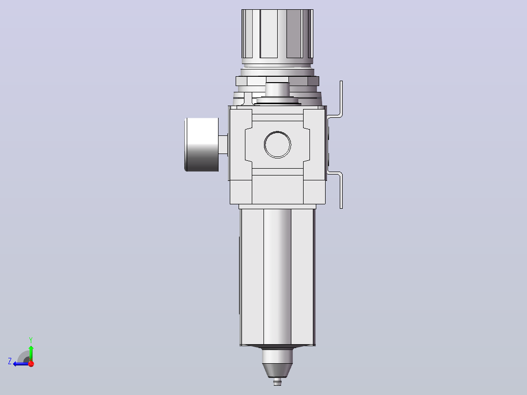 气源三联件(FESTO)右视图