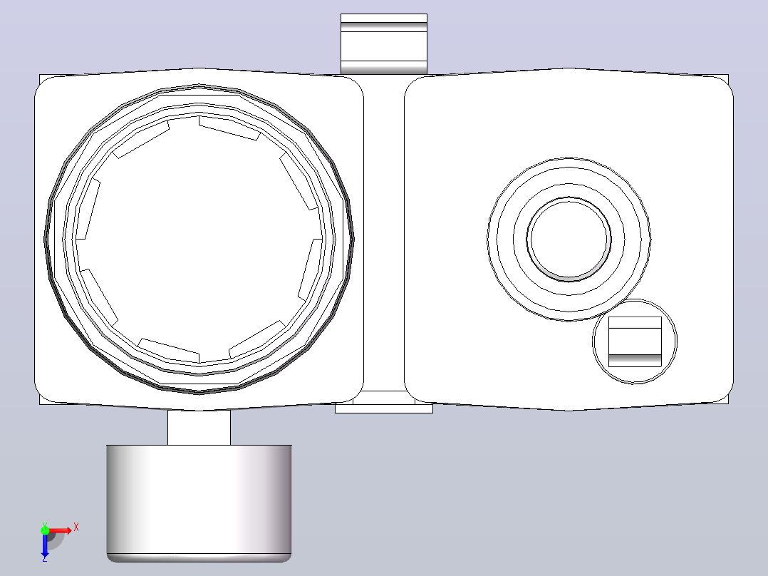 气源三联件(FESTO)俯视图