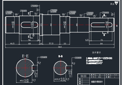 二级斜齿圆柱齿轮减速器D320v2m+说明书缩略图