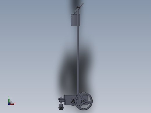 走“8”字型无碳小车三维图纸 Solidworks设计前视缩略图