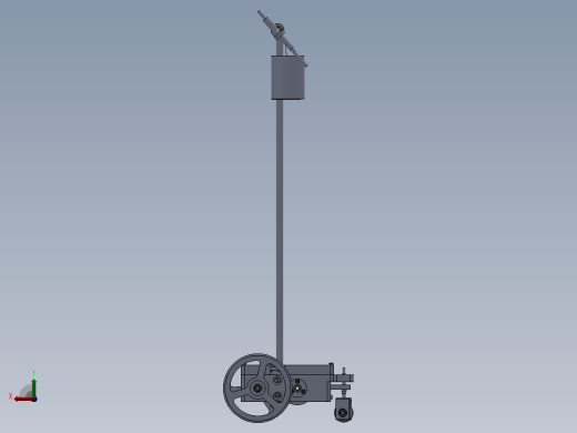 走“8”字型无碳小车三维图纸 Solidworks设计后视缩略图