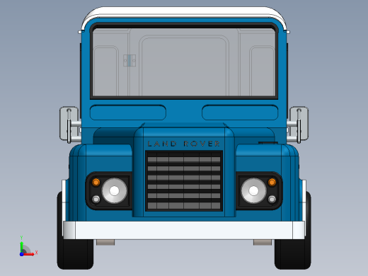 路虎玩具车模型前视缩略图