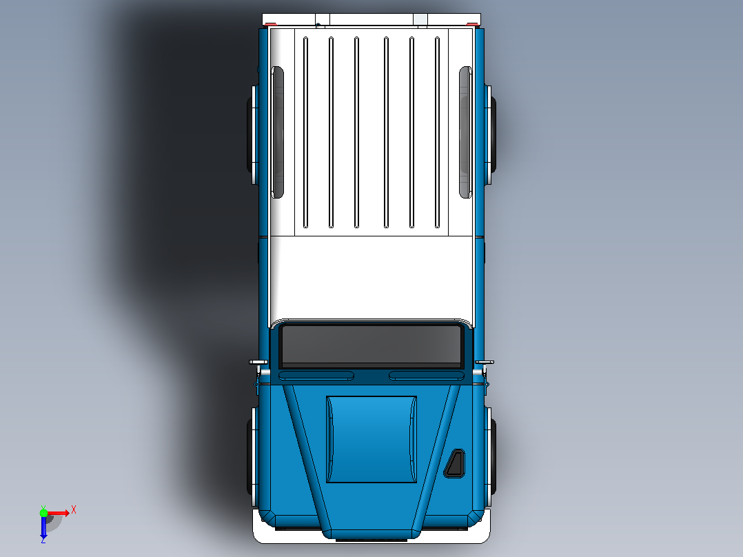 路虎玩具车模型俯视图