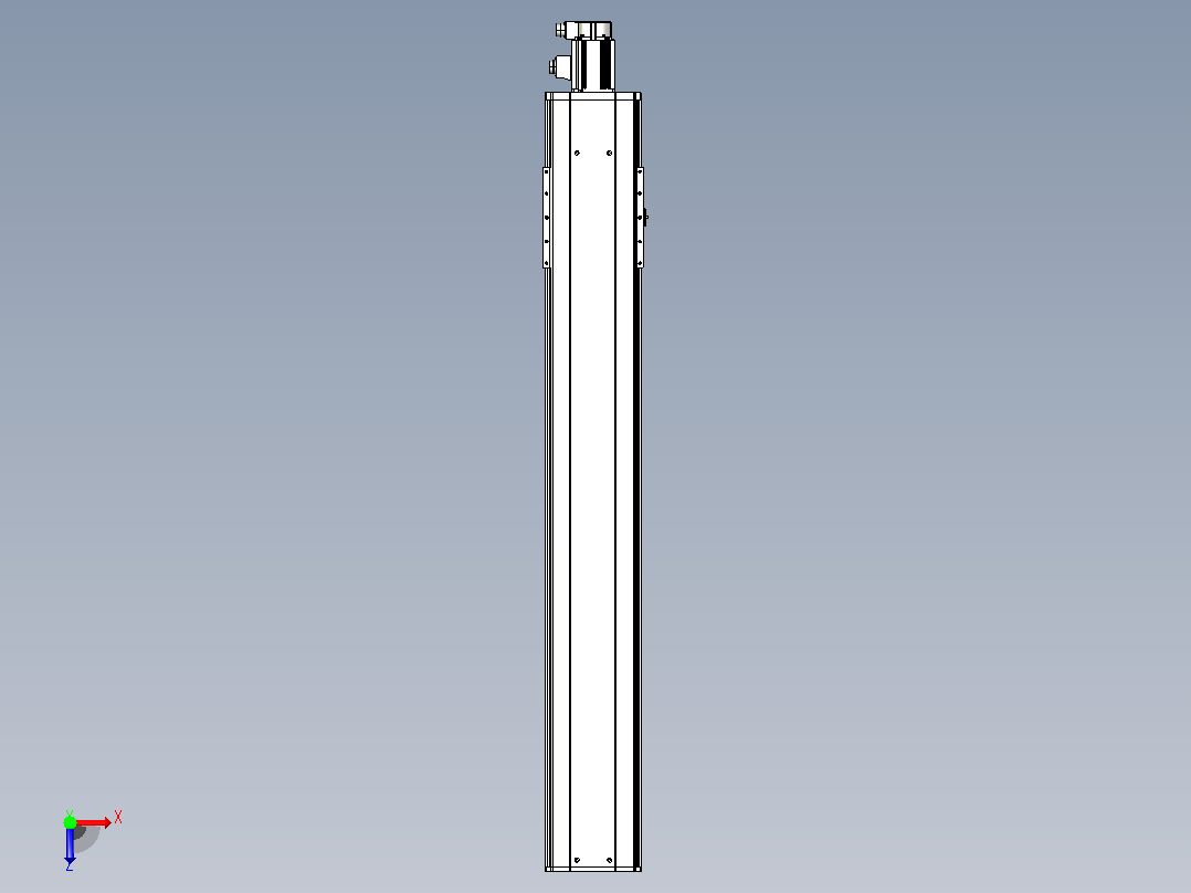 日规模组半封闭丝杆TPA-HNR-220D-3210C-L1300-M-C-P1K-N3俯视图