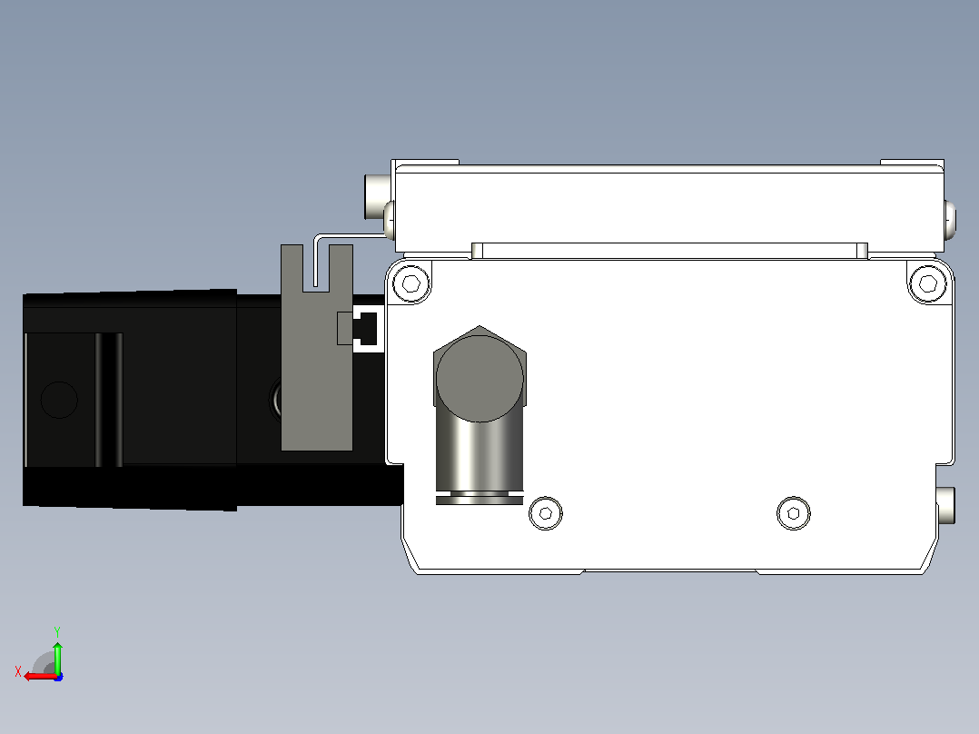 ECB10-1000-L直线模组后视图