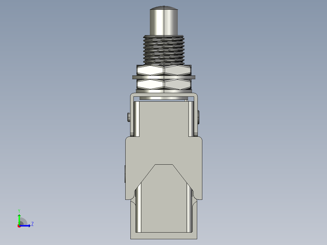 行程开关传感器TZ-7310左视图