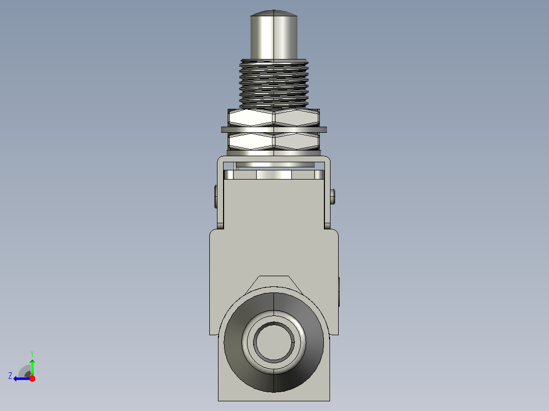 行程开关传感器TZ-7310右视图