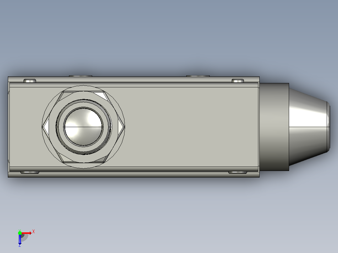 行程开关传感器TZ-7310俯视图