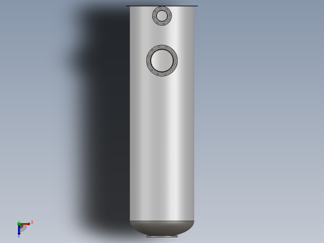 烟道冷凝器俯视图