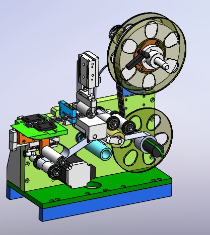 小型剥标签机构（含工程图sw12可编辑）