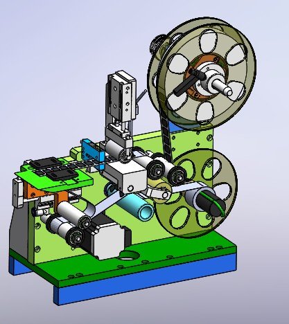 小型剥标签机构（含工程图sw12可编辑）缩略图