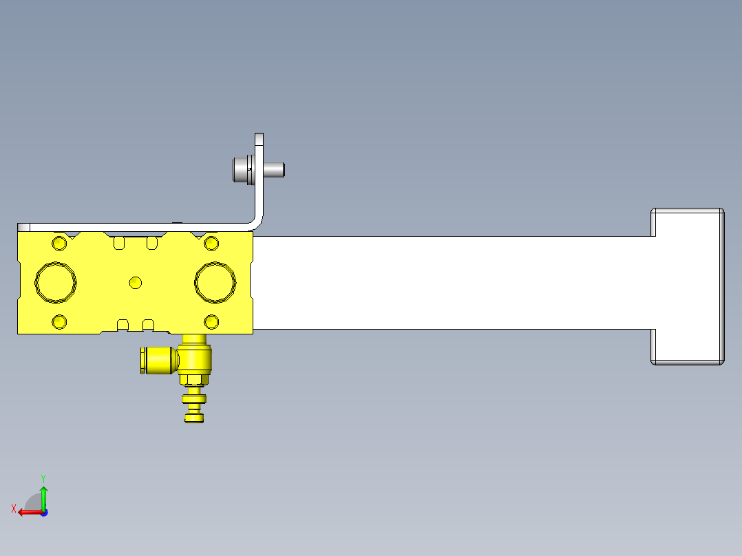 多重联动冲压机构后视图