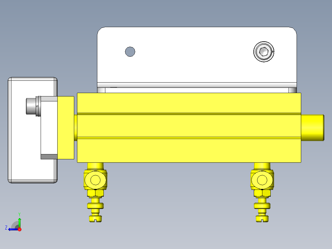 多重联动冲压机构右视图