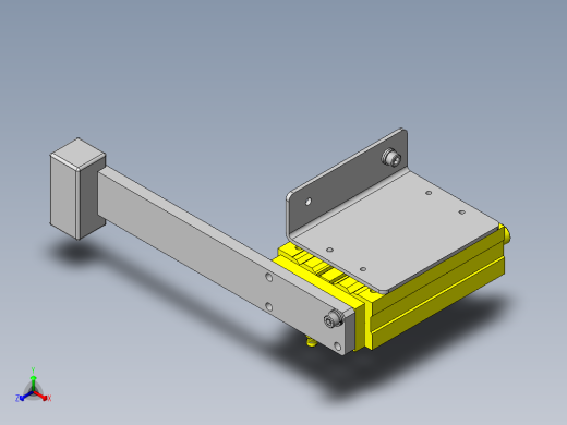 多重联动冲压机构正等轴测缩略图