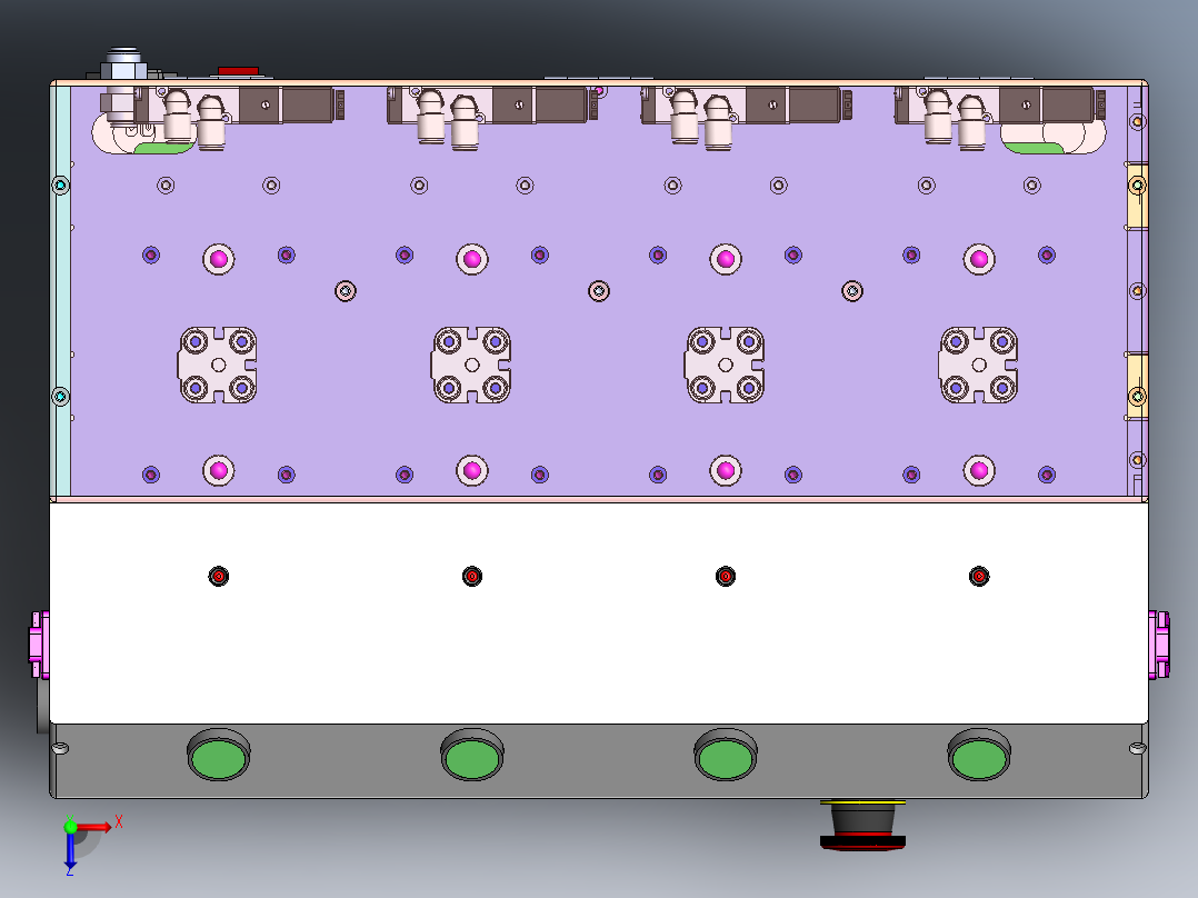 PCB功能测试治具俯视图