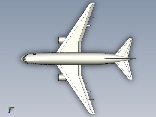 68-波音 KC46 pegasus STP STL俯视缩略图