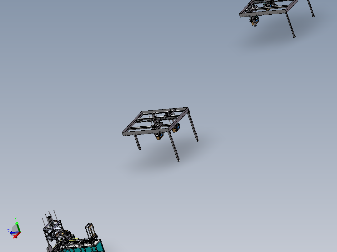 电池壳电池盖点胶合盖机流水线（sw16可编辑+工程图）