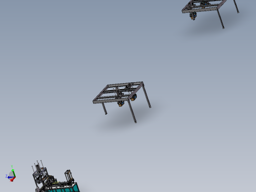 电池壳电池盖点胶合盖机流水线（sw16可编辑+工程图）