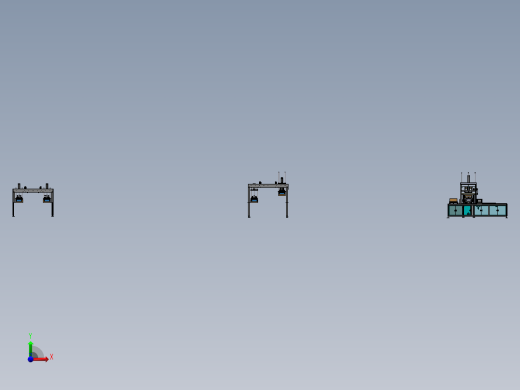 电池壳电池盖点胶合盖机流水线（sw16可编辑+工程图）前视缩略图