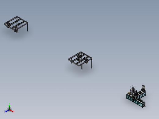 电池壳电池盖点胶合盖机流水线（sw16可编辑+工程图）正等轴测缩略图
