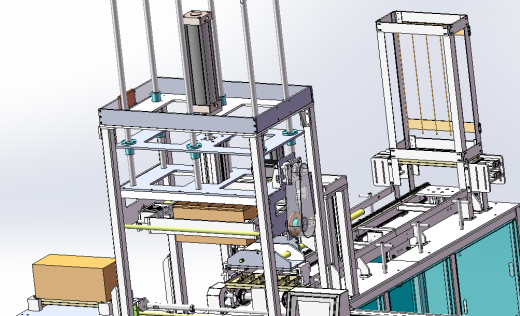 电池壳电池盖点胶合盖机流水线（sw16可编辑+工程图）缩略图