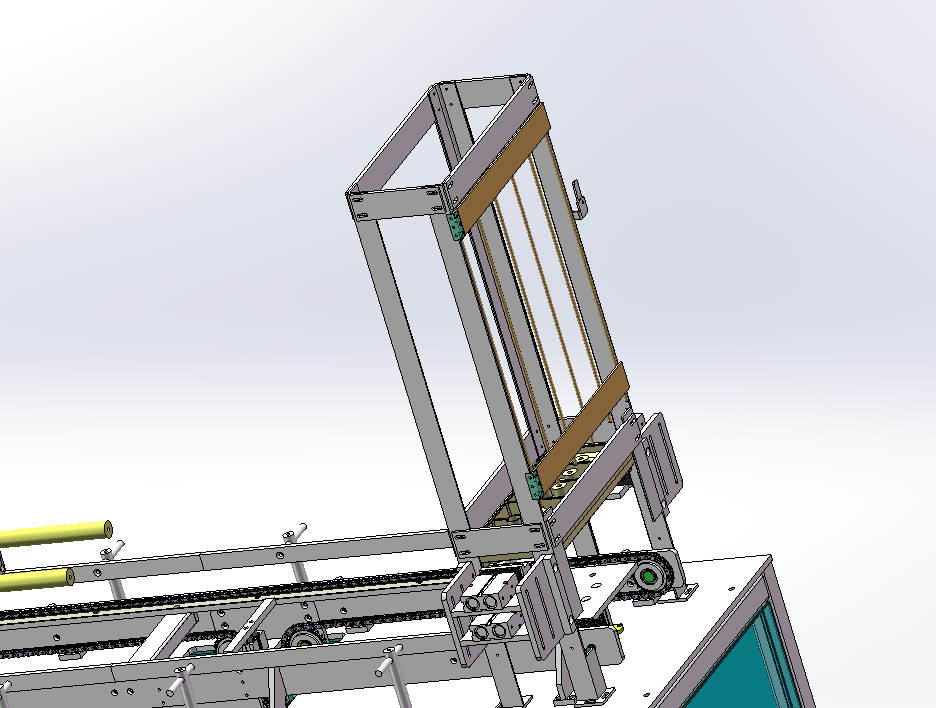电池壳电池盖点胶合盖机流水线（sw16可编辑+工程图）