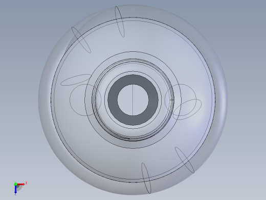 SolidWorks 节能灯模型俯视缩略图