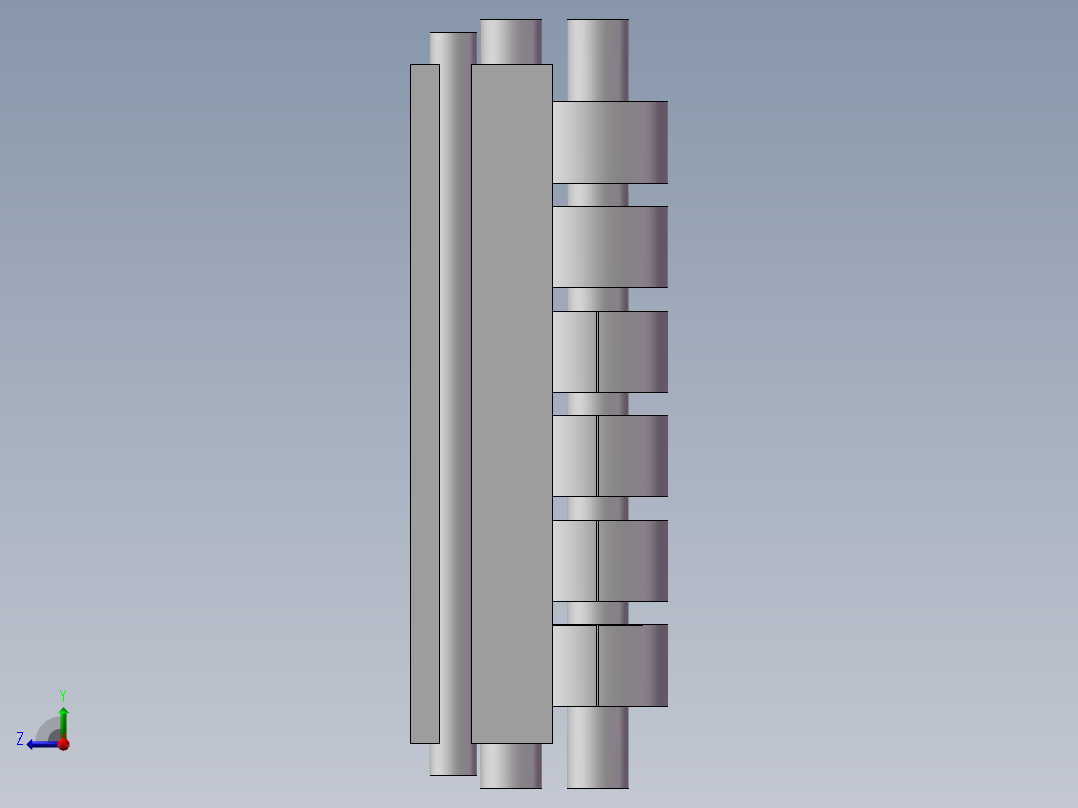 20辊轧机右视图