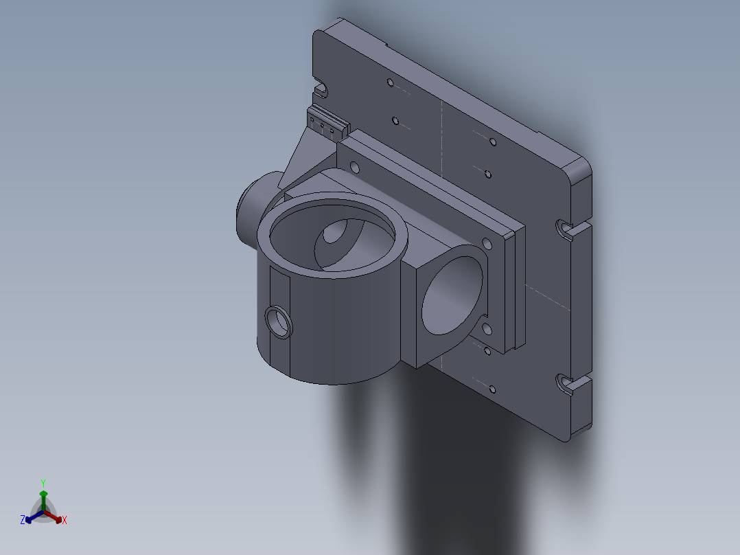 蜗轮箱1正等轴测图