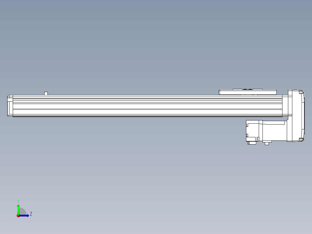 Toyo东佑达直线模组-ETH6M-BM-400-M10左视图