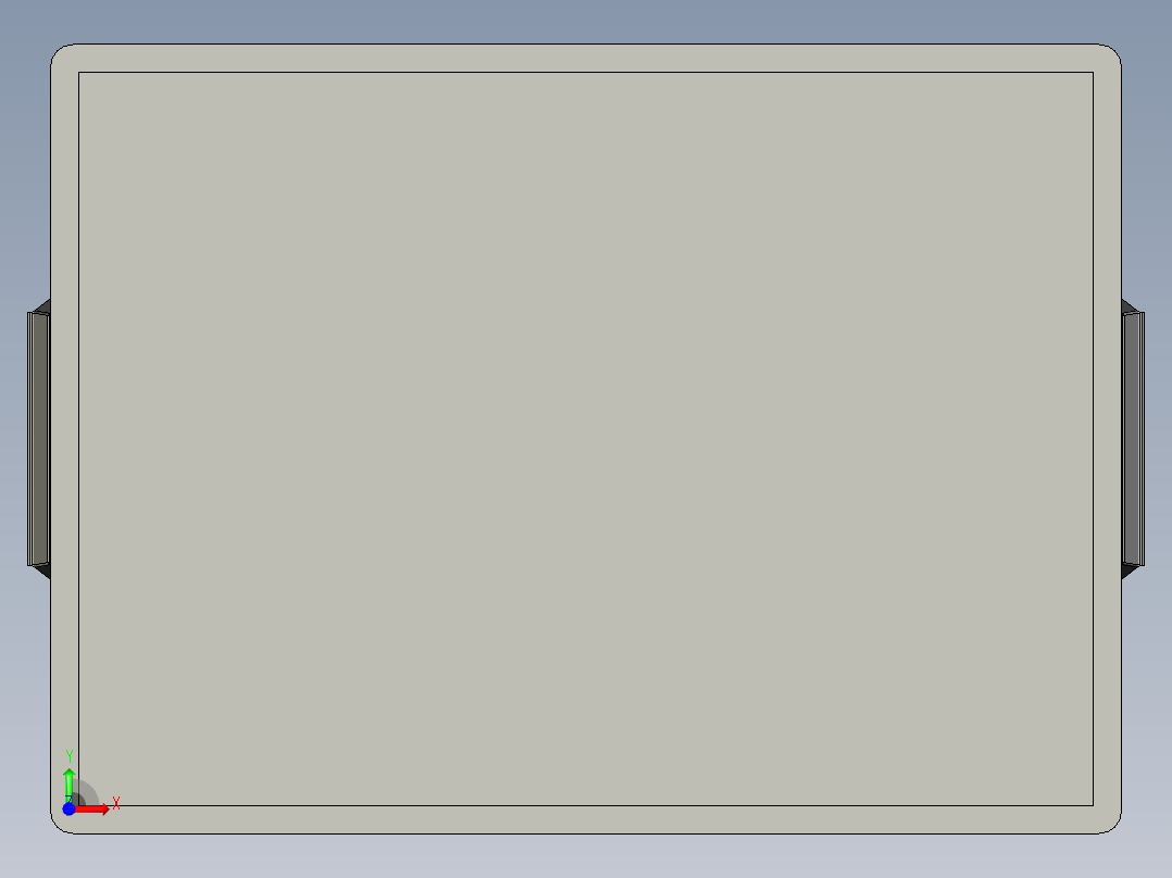 塑料周转箱前视图