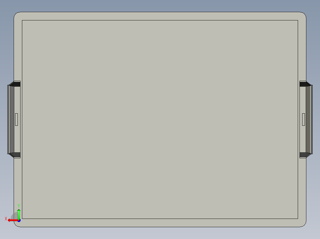 塑料周转箱后视图
