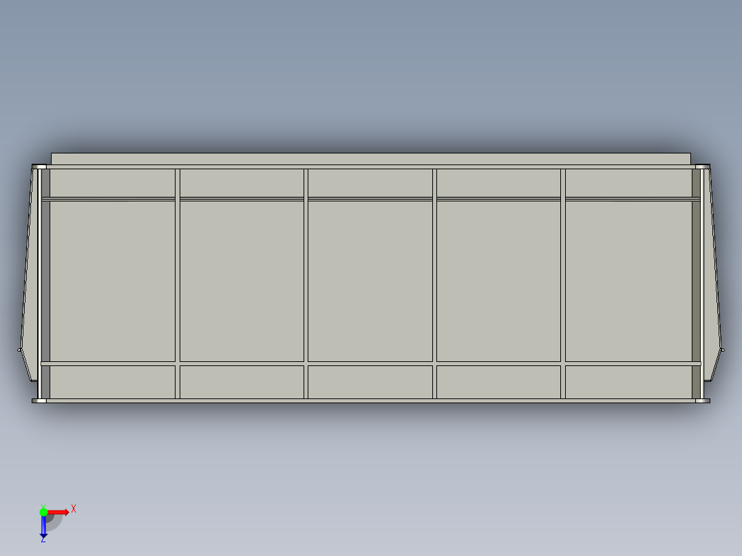 塑料周转箱俯视图