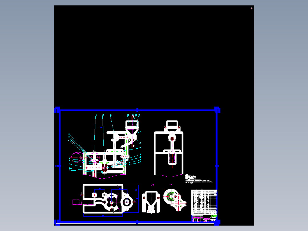 颗粒包装机毕业设计图纸