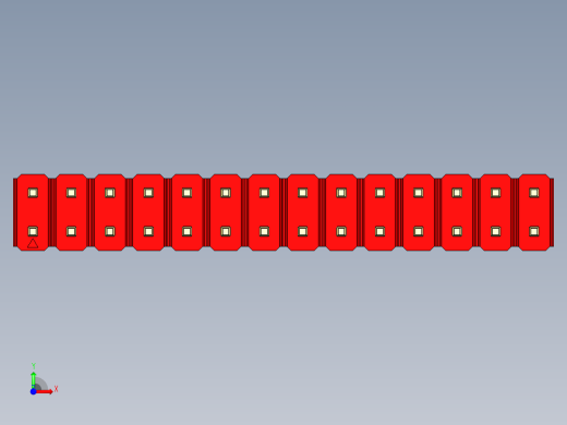 彩色公头100mil（2.54mm）系列-DS1021_red_2x14p_100mil_Type5_rev1.0前视缩略图